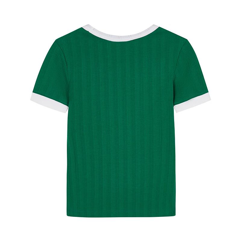 Champion Women's Color-block Knit Short Sleeve T-Shirt