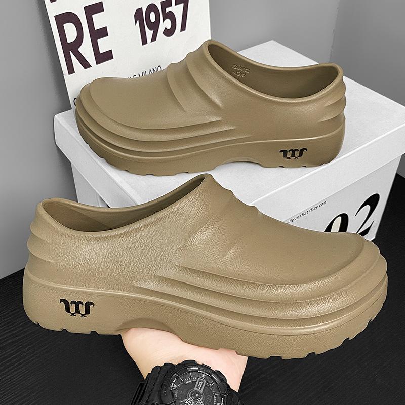 

Large size labor insurance shoes men s 2025 new low-top rain shoes chef clean shoes work shoes factory foreign trade single shoes 38 песочный