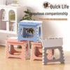 Portable Folding Stool - Compact, Lightweight, Thickened Plastic for Home, Outdoor, Picnic, and Fishing
