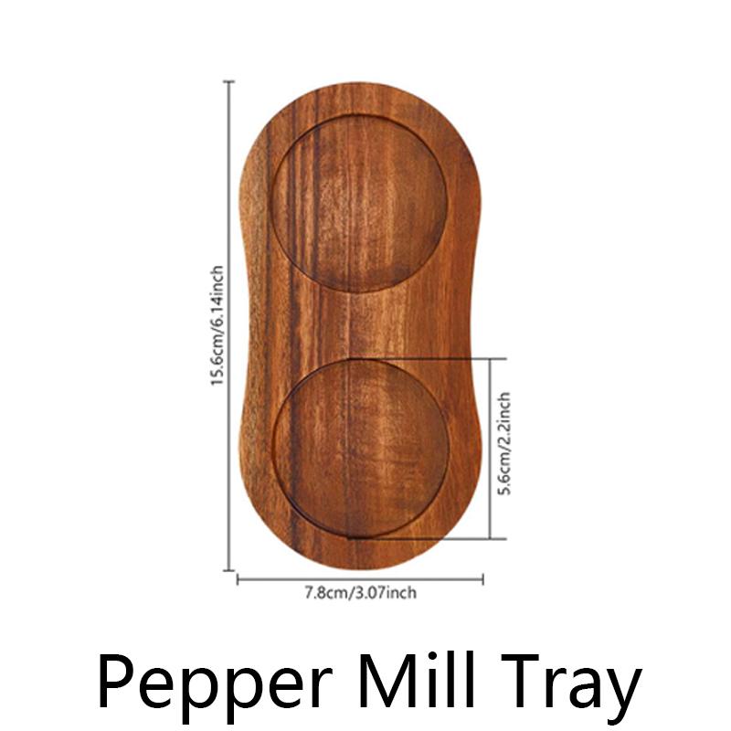 4 6 8 10  Manual Pepper Mills Salt And Pepper Grinder With Adjustable Ceramic Spice Wood Pepper Grinder Handheld Herb Seasoning
