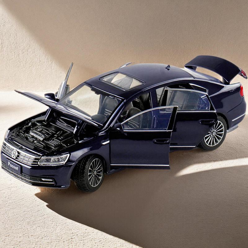 TCFJN1 1:32 VW Passat 380 TSI Alloy Car Model Diecast Metal Toy Car Vehicles Model High Simulation Sound and Light Collection Kids Gift
