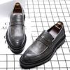 Men'S Business Dress Leather Shoes Men'S Shoes British Foot Shoes One Piece 9715-G