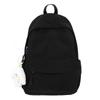 Student schoolbag Korean version solid color casual versatile backpack Japanese lightweight large-capacity campus class backpack