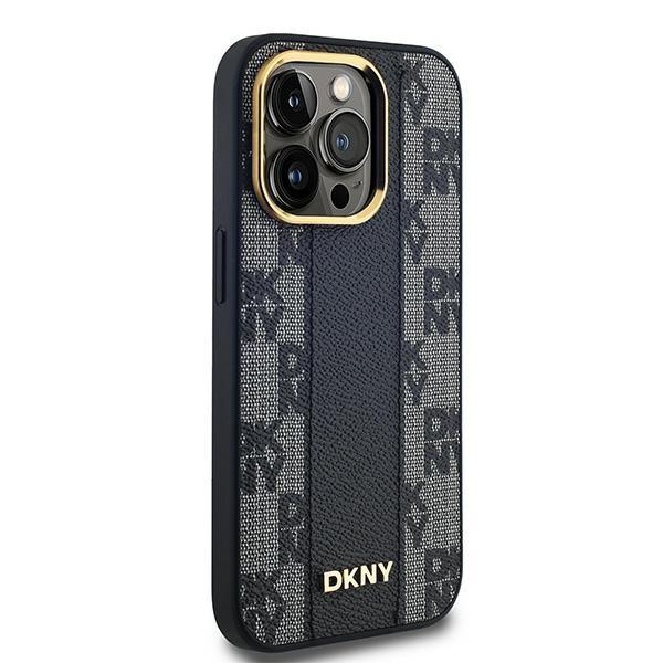 Dkny Dkhmp14Xpcpvslk Iphone 14 Pro Max6.7 Czarny/Black Hardcase Leather Checkered Mono Pattern Magsafe