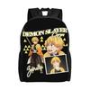 Demon Slayer backpacks Kimetsu no Yaiba Tanjiro Water Breathing Sword Daypack mochila Campus Zipper Closure Rucksack