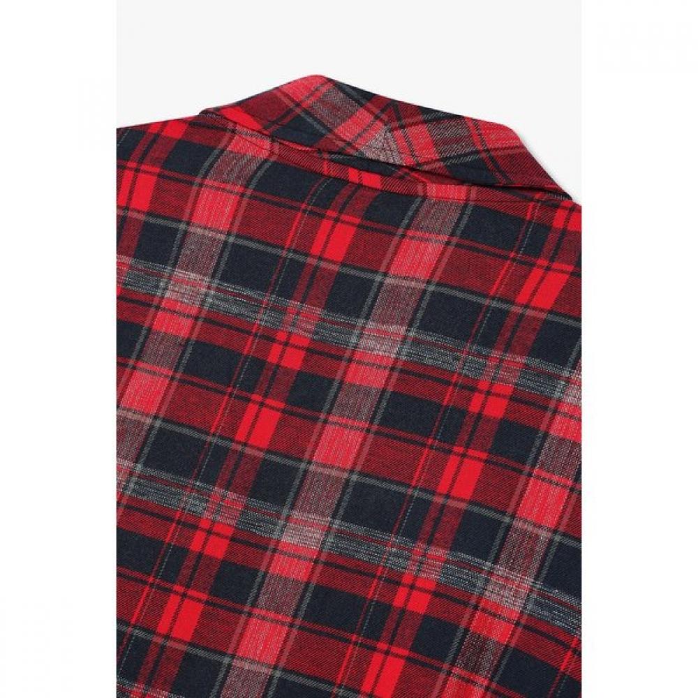 Men S Tartan Check Cotton dreSSing Gown  0814341003 