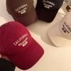 Letter California Embroidery Baseball Cap Women Wide Brim Soft Fashion Hats