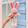 Rabbit Pull Out Plush Toy Keychain With Durable Fabric For Gift Doll Giving