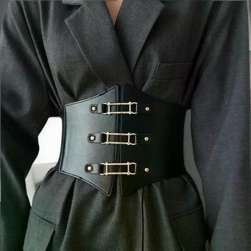 Waist Cinching Abdominal Belt Wide Waistband Adjustable Waist Belt For Women Shirt Skirt Decoration Accessories