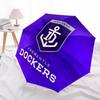 Modello Fremantle Dockers, ombrello pieghevole automatico, design portatile e pieghevole, 8 stecche, un regalo di Natale o di compleanno.