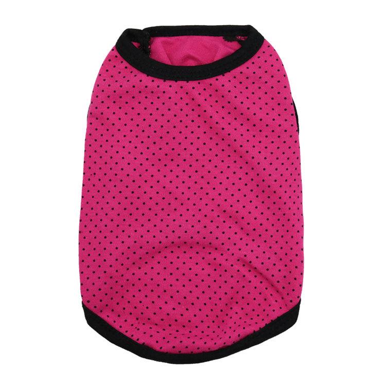 Pet Vest: Candy Color Polka Dot Terry Cloth for Small Dogs and Cats - Spring/Summer Wear