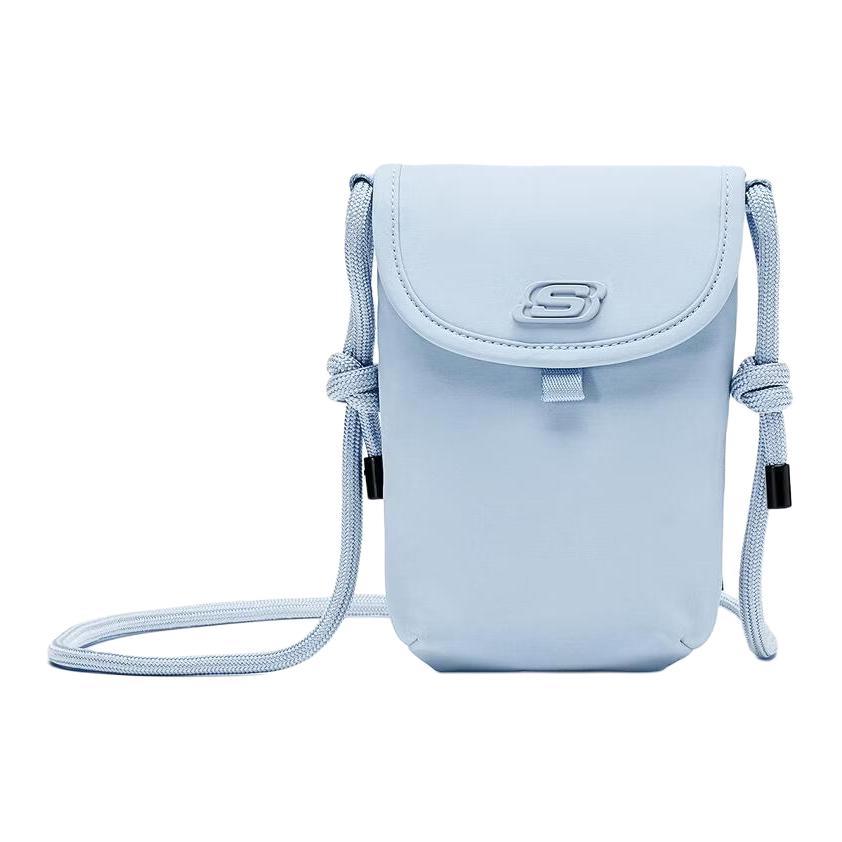 Skechers Colorful Casual Series Fashionable Water-Resistant Fabric Crossbody Bag Unisex bags Halogen-Blue L324U043-026P Braised Salted Blue