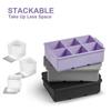 6 Grid Big Ice Tray Mold Giant Jumbo Large Food Grade Silicone Ice Cube Square Tray Mold DIY Ice Maker Ice Cube Tray