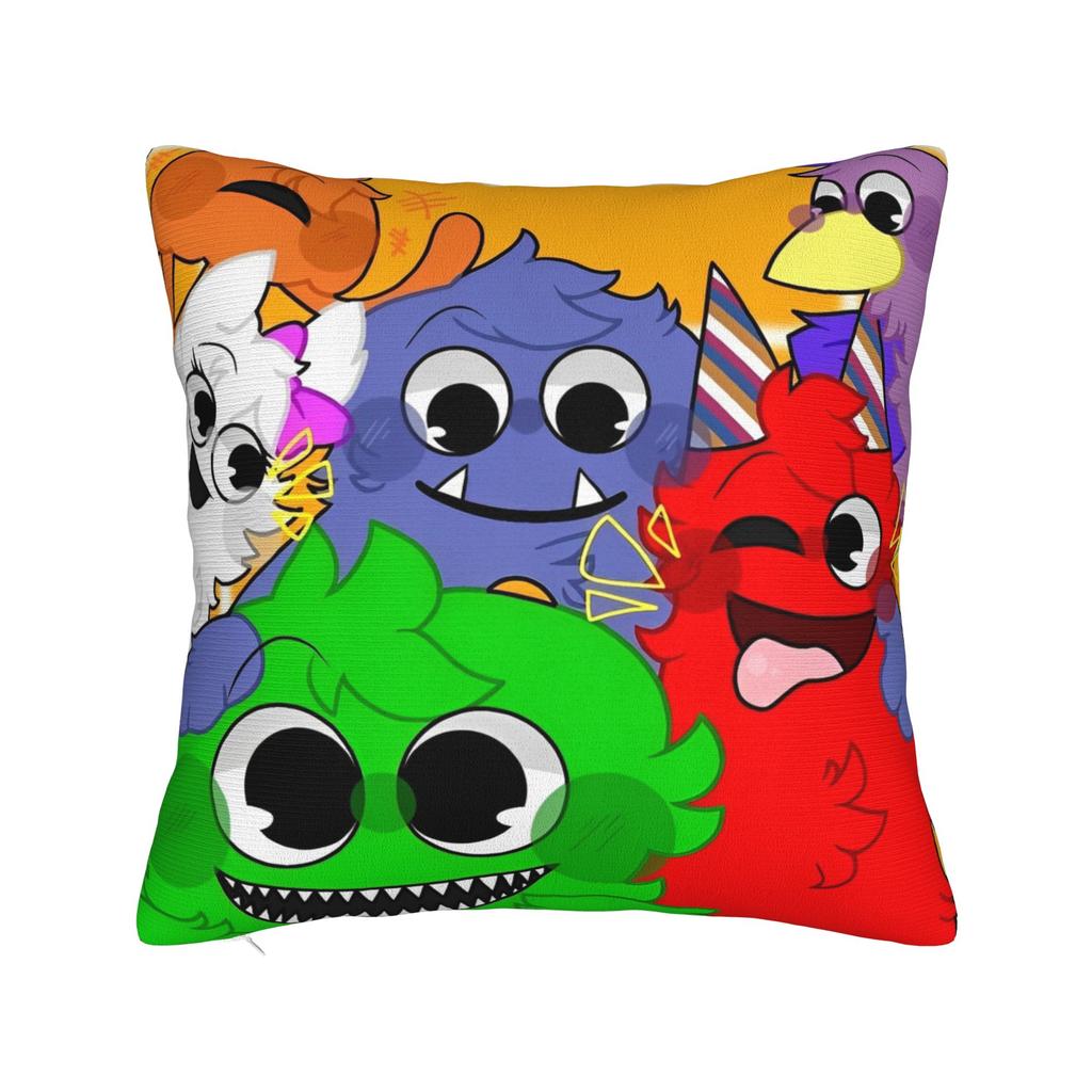 Home Decor Garten of Banban Horror Game Pillowcase Accessories  Pillow Covers Zipper Multi Size
