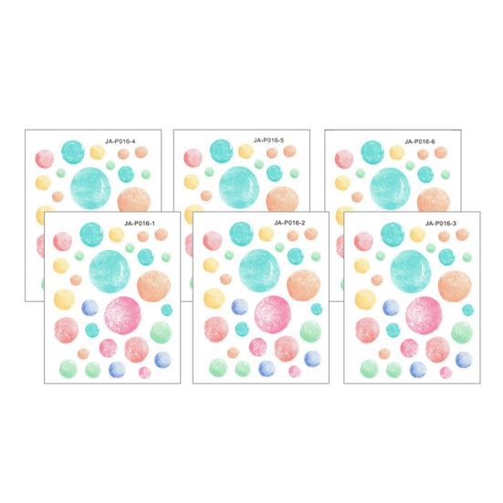 6 Sheet Irregular Polka Dots Wall Stickers, Colorful Boho Wall Decals, Peel and Stick Removable Vinyl Stickers for Playroom Bedroom Nursery