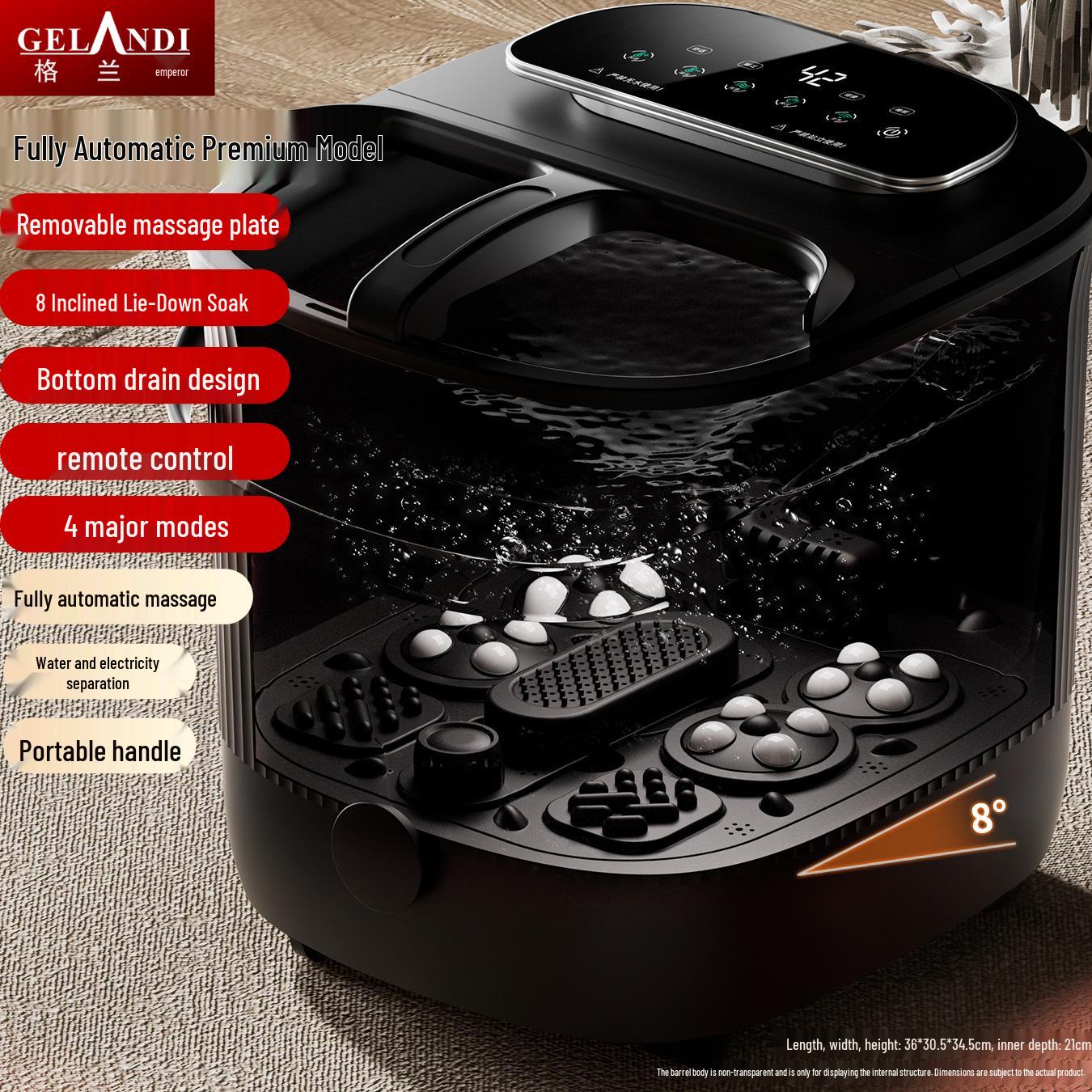 2025 Automatic Smart Foot Spa Heater & Massager with Constant Temperature