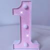 Pink LED Letter Light for Celebrations and Proposals