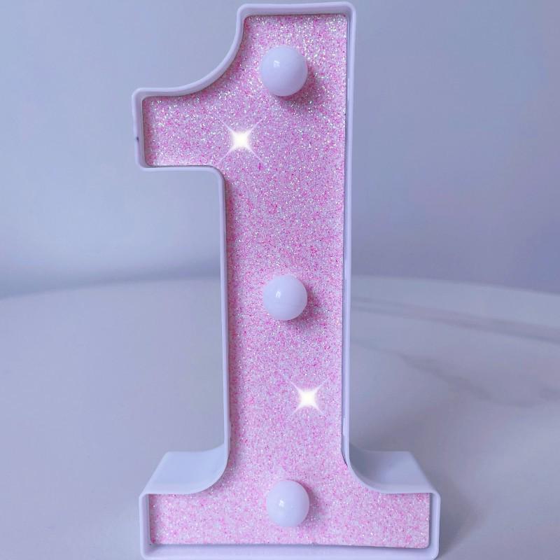 Pink LED Letter Light for Celebrations and Proposals