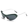 Protective Glasses New Y2K Sports Punk Sunglasses Fashion Alloy Frame Sun Glasses Personalized UV Protection Sunglasses Oculos