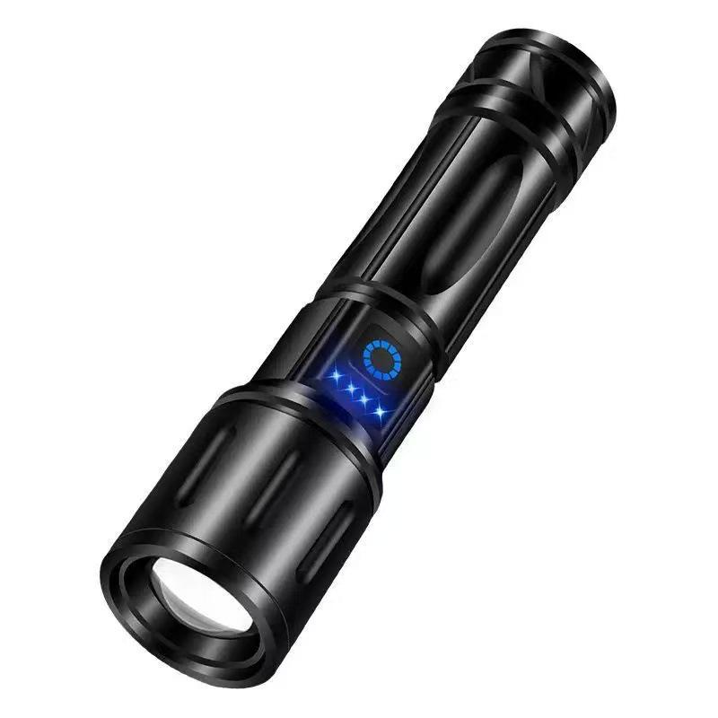 High-Intensity Aluminum Alloy Long-Range Flashlight - Super Bright, Portable, Multi-Function Outdoor Light