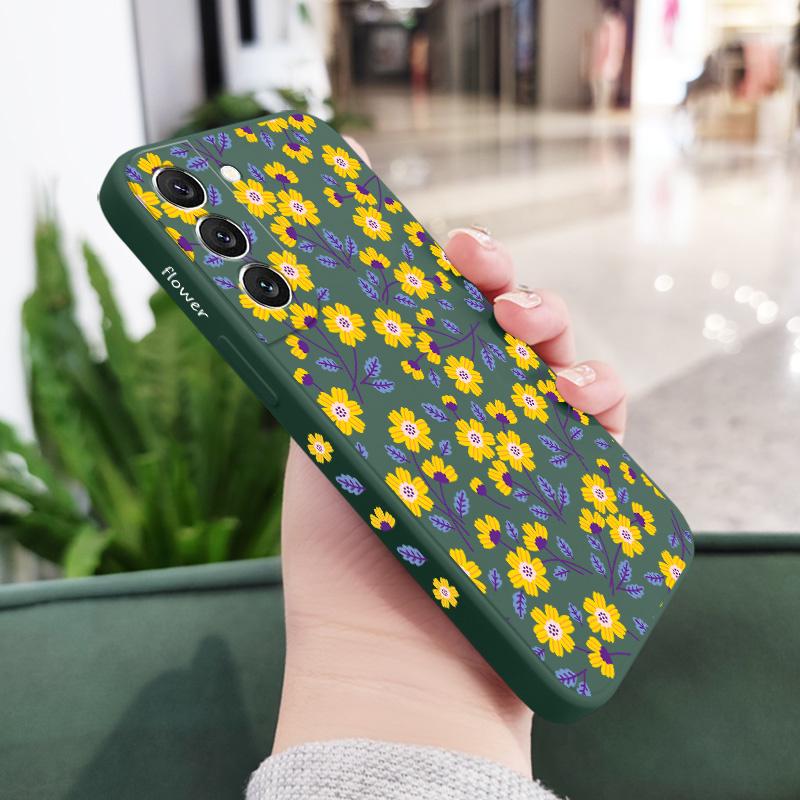 Splendid Flowers Phone Case For Samsung Galaxy A37 A57 Liquid Silicone Cover Samsung A37