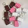 Chocolate Shaped Fidget Slider Keychain Cute Colorful Stress Relief Toy Smooth Surface for Kids School Bag Pendant Gifts