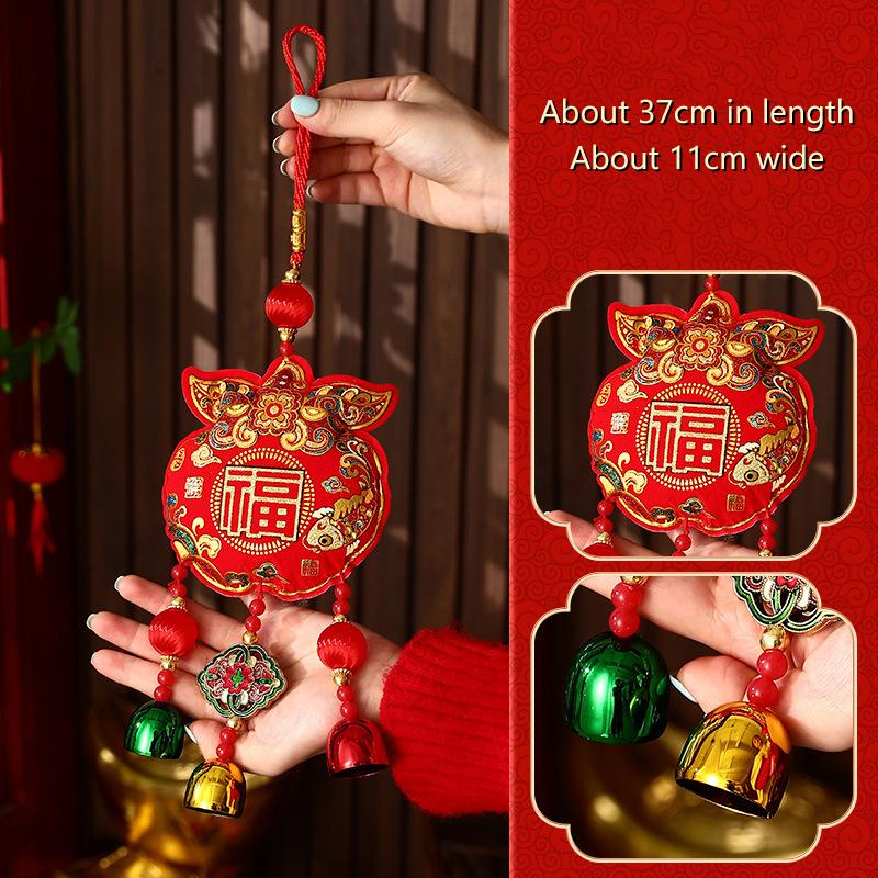 Roczne Dekoracje Chińskie Tradycyjne Chińskie Rok Wiszące Sznurki Dzwonek Wisząca Dekoracja Święto Wiosny