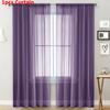Modern Minimalist Polyester Semiopacity Window Curtain For Living Room And Balcony