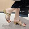 Fashion New Design Summer Women's Fashionable Women's Slippers 2025 New for Slippers Comfortable High Heels Zapatillas Mujer