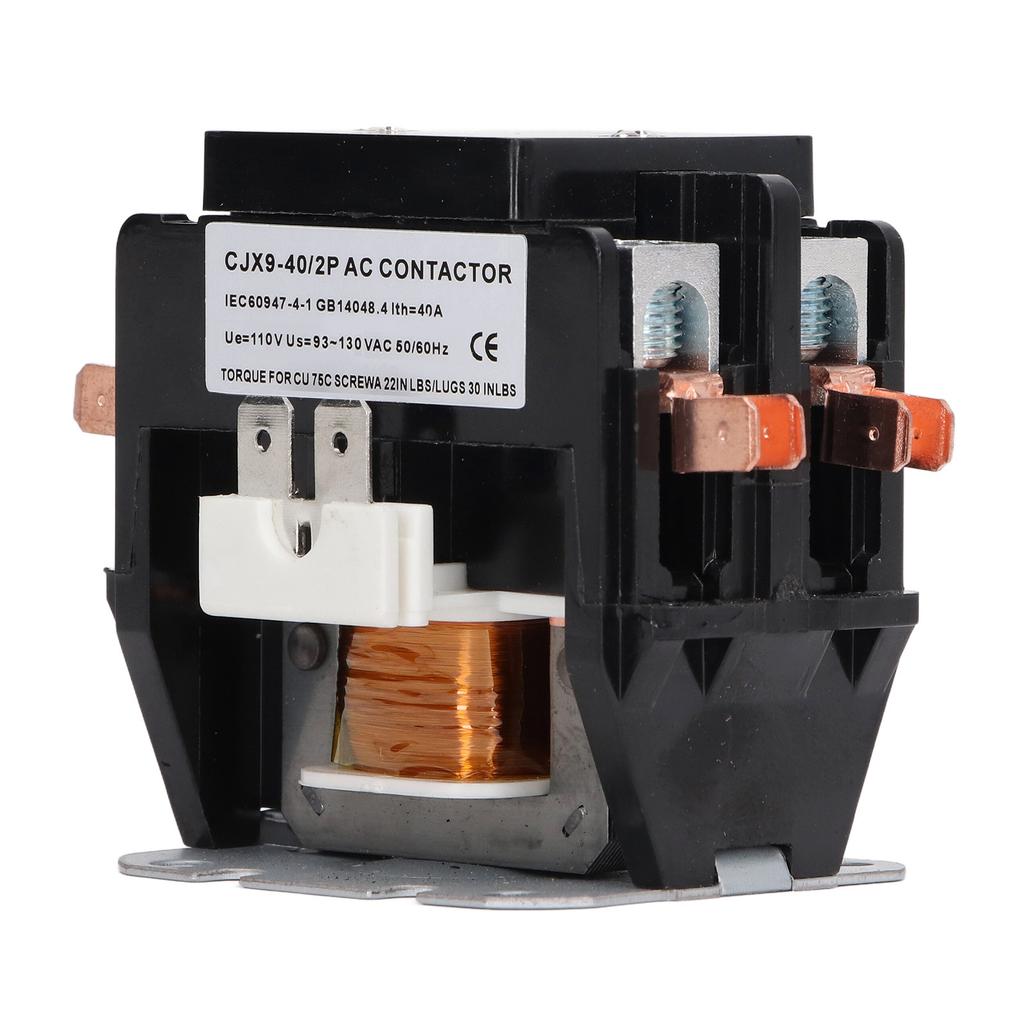 Air Conditioner AC Contactor 40A 2P Replacement with Silver Alloy Contact Power Distribution
