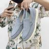 Men's Shoes Loafers Doudou Men's Shoes Large Size 2025 New Men's Lazy Shoes Daily Casual Shoes Solid Color