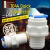 Water Purifier Quick Connect Fitting Adapter: 1/4, 3/8, 1/2 Inch with 1/2 Thread, Including Tee Elbow and Straight Connector