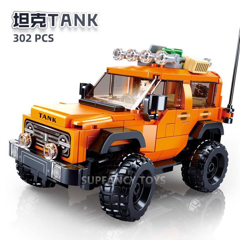 

302Pcs Sluban Urban Tank Modelbricks Off-Road Vehicle Figures Construction Blocks Educational Toy For Kidss For Kids