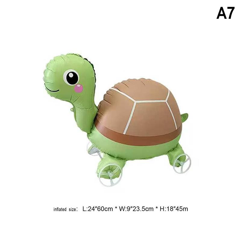 HUAHUA4D Alphabet Foil Balloon Elephant Design with Wheels for Kids' Parties and Baby ShowersHUAHUA