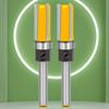 1/4" Shank Flush Trim Router Bit Set Double Edges Bearing Cutter for Fine Slotting In Wood Metal Plastic