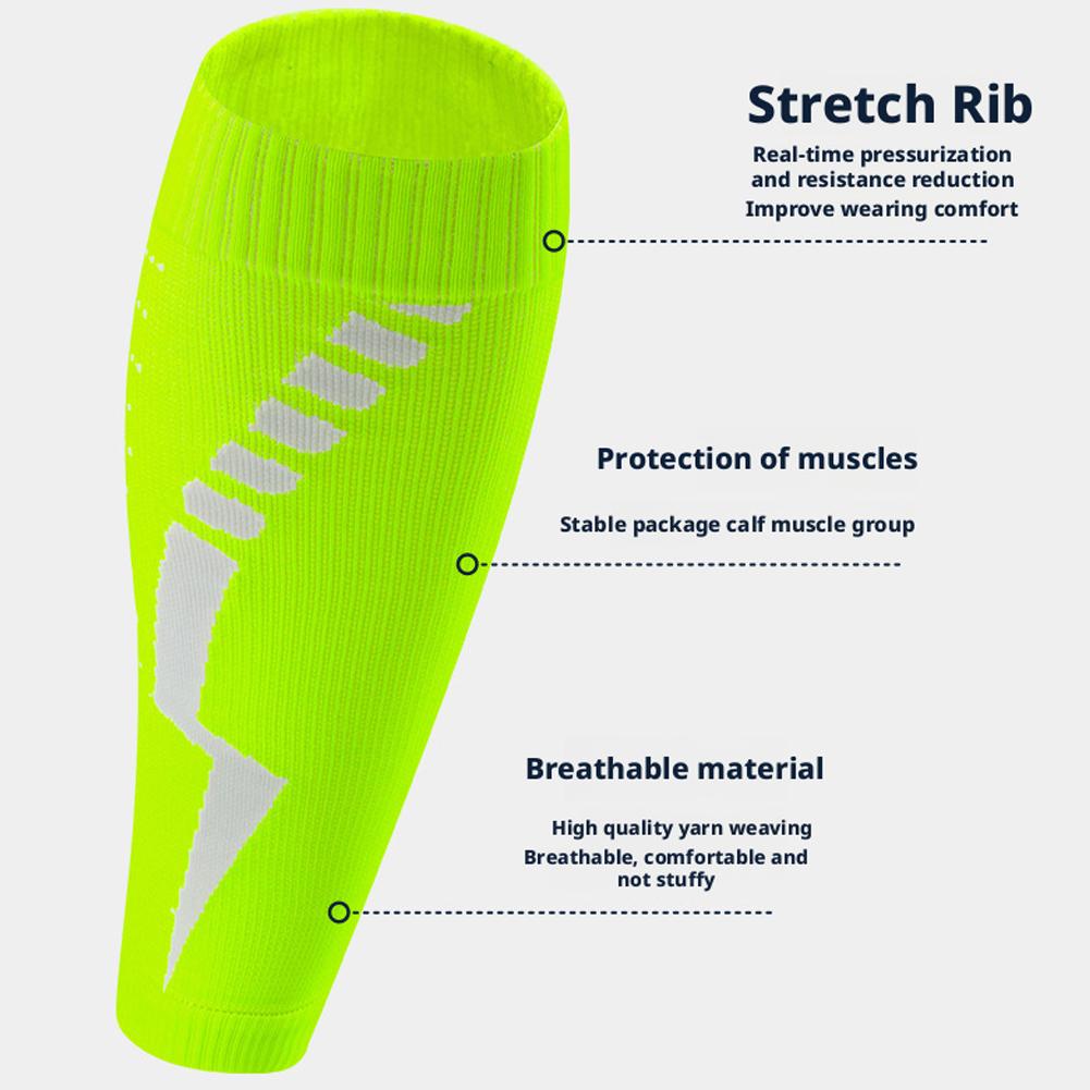 1 pièce Manches de compression pour mollet Manchon de compression pour jambe Chaussettes de compression sans pied Support pour mollet Chaussettes pour jambe Pour Football Course à pied