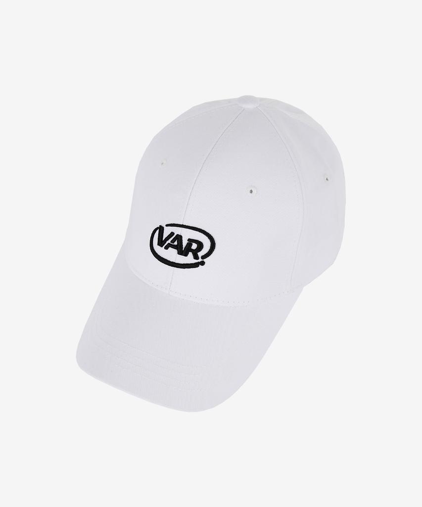 Bajal 3D Circle Logo Oversized Ball Cap White