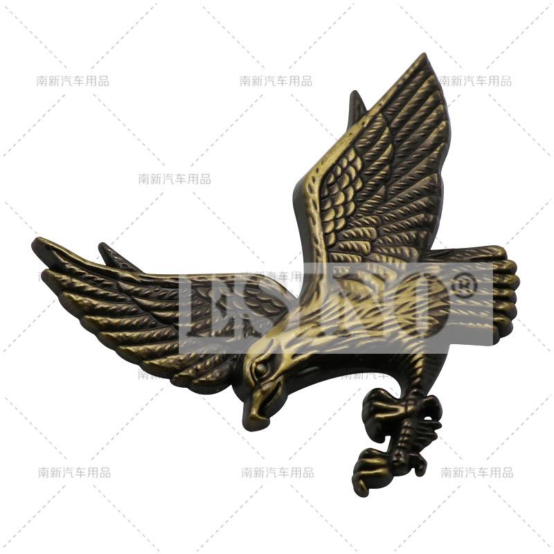 3D Flying Male Eagle Car Trunk Zinc Alloy Adhesive Badge Emblem Car Rear Body Tailgate Accessories Adhesive Styling Badge