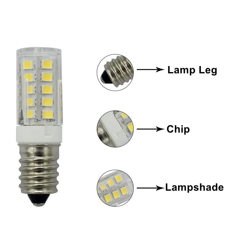 Mini Lámpara LED E14 5W 7W 9W 12W AC 220V Bombilla LED de Mazorca SMD2835 Ángulo de Haz de 360° Reemplaza Luces de Araña Halógenas