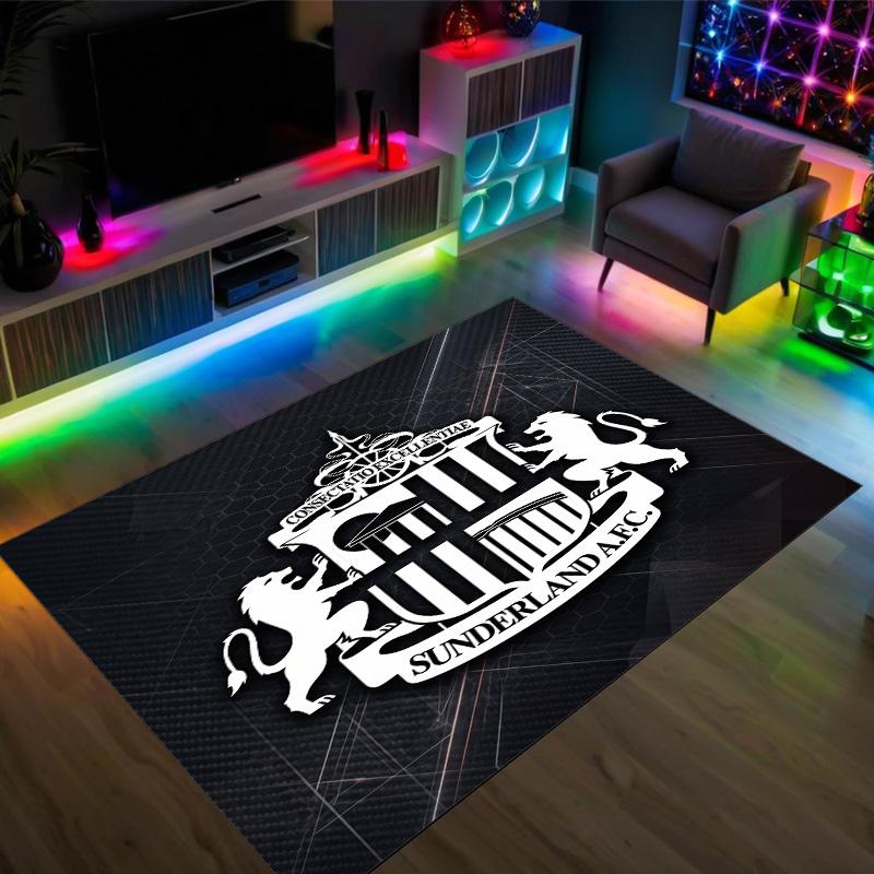 Sunderland Design Crystal Velvet Carpet Cozy Non?Slip Printed Rug For Bedroom Living Room Entrance