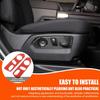 For Hummer EV Accessories Seat Adjustment Button Cover Trim Real Carbon Fiber Car Front Seats Button Switch Panel Decorative Frame Interior for