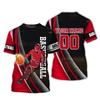 Outdoor Basketball Sports Men's T Shirt Personalization Name Print Short Sleeve Tee Fashion Breathable Clothing Summer Loose Top