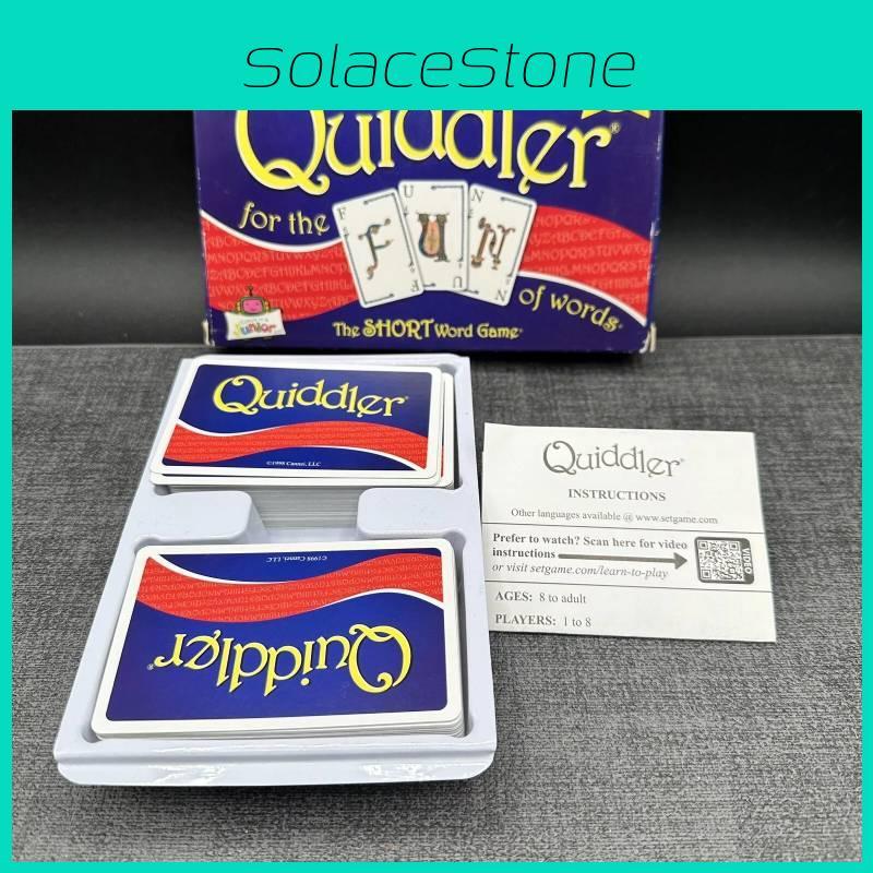 Coinvolgente Gioco di Carte Quiddler Per Famiglia e Amici con Design a Cinque Corone Ideale per Strategia e Divertenti Riunioni