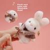 Cute Rabbit Plush Toy Keyring With Pp Cotton Filling For Backpack Accessories And Gifts