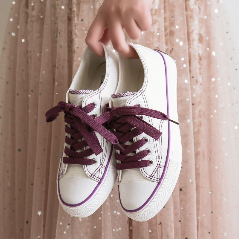 

Мода 2025 Новые парусиновые туфли для женщин Летние дышащие низкие белые туфли Универсальная плоская подошва Легкие удобные повседневные туфли 40 фиолетовый