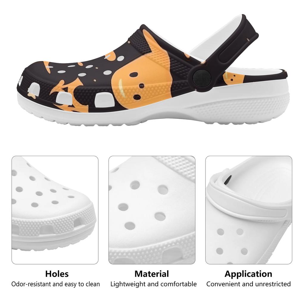 Allover Printed EVA Clogs for Women Men Breathable Lightweight Slip On Casual Footwear Soft Summer Sandals Daily Walking