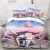 Darling In The Franxx Zero Two 02 Cartoon Poster Sheets Quilt Covers Bedding Dormitory Sheets Bedding Set Soft Warm Bedding Set7
