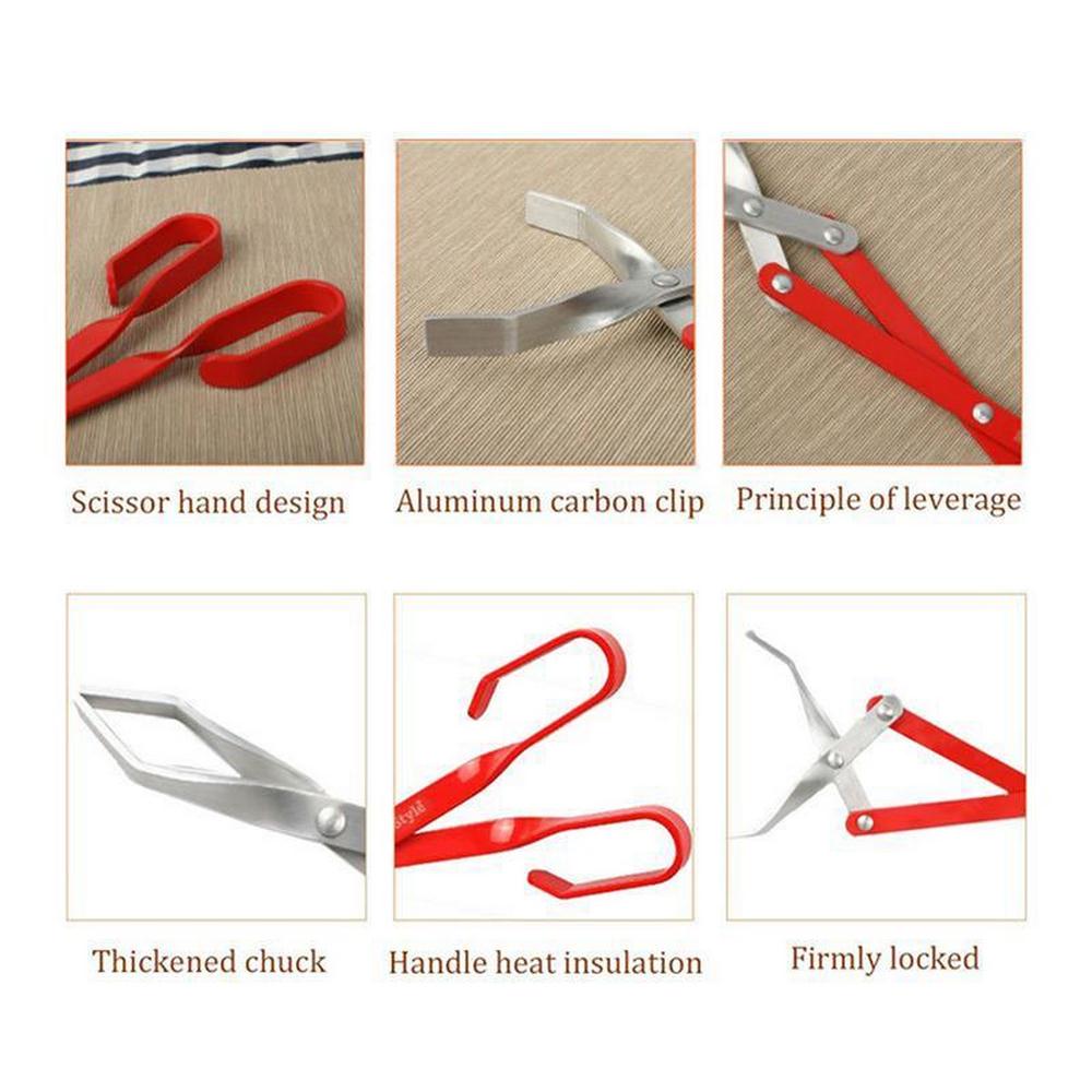 BBQ Charcoal Tong Barbecue Carbon Clamp Aluminum Plier Grilled Food Clip Portable Tongs Barbecue Accessories Tool 50.8cm