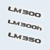 ABS Badge Sticker for Lexus LM Series LM300 LM350 LM300h Rear Trunk Tail Door Car Styling Emblem Decal