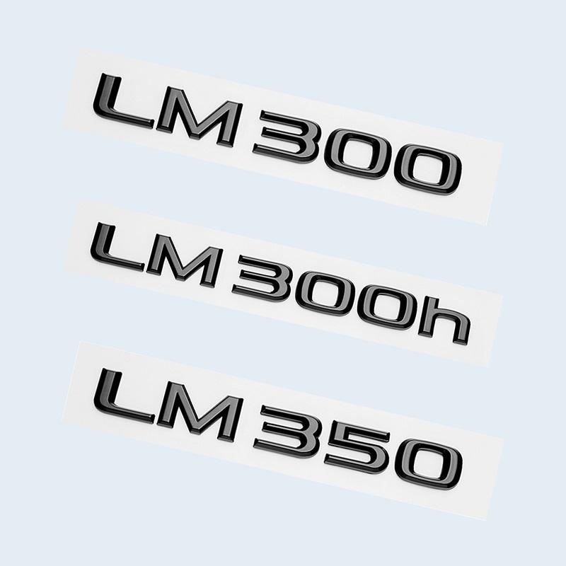 ABS Badge Sticker for Lexus LM Series LM300 LM350 LM300h Rear Trunk Tail Door Car Styling Emblem Decal